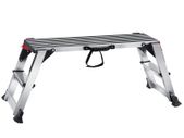 Folding Work Platform, 660 lbs Load Capacity, Aluminum Drywall Stool Ladder, Heavy Duty Work Bench w/ Non-Slip Feet, Ideal for Washing Vehicles, Cleaning, Painting, Decorating