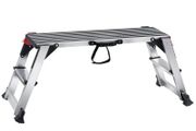 Folding Work Platform, 660 lbs Load Capacity, Aluminum Drywall Stool Ladder, Heavy Duty Work Bench w/ Non-Slip Feet, Ideal for Washing Vehicles, Cleaning, Painting, Decorating