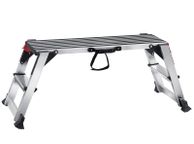 main image for ad Folding Work Platform, 660 lbs Load Capacity, Aluminum Drywall Stool Ladder, Heavy Duty Work Bench w/ Non-Slip Feet, Ideal for Washing Vehicles, Cleaning, Painting, Decorating