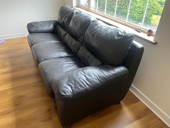 Black Leather Couch