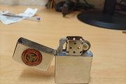 Vintage Kingsway chrome Petrol Lighter. Isle of Man / Manx Interest. Absolutely beautiful Zippo.