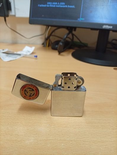 Vintage Kingsway chrome Petrol Lighter. Isle of Man / Manx Interest. Absolutely beautiful Zippo.