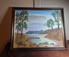 oil painting callow lake co mayo