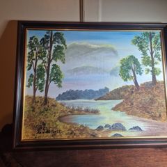 oil painting callow lake co mayo