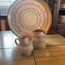 Nicholas Mosse Lavender  FURTHER REDUCED.  Washington Creek USA , a set if two jugs , a 4 inch creamer and a four and a  half inch cylinder jug Image 5