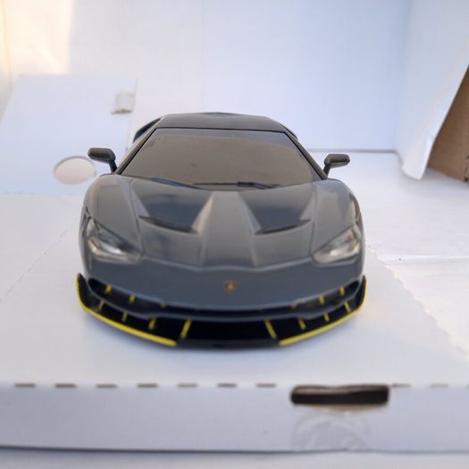 Scalextric Lamborghini Centenario Slot Car. (Carbon Black) - street supercar superslot