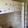 Ikea kids bed, desk and wardrobe Image 6
