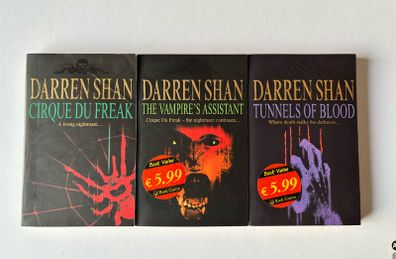 Darren Shan Saga Books 1-3 Cirque Du Freak etc