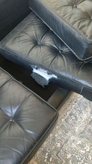leather couch
