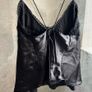 Zara Black Lace & Silk Top XL Image 4