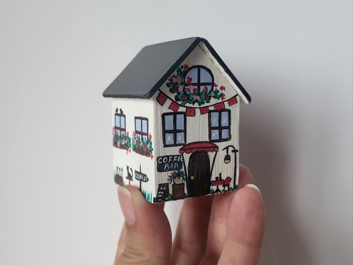 Handcrafted tiny wooden house!