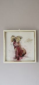 wall picture in frame 'Love'
