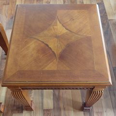 two matching side tables