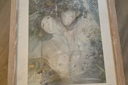 Large Framed Romantic Art Print by Franz Heigl