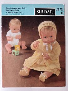 Knitting Booklet - Baby Doll Clothes - Sirdar 2212