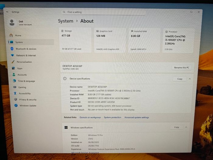 Dell Optiplex 3280 AIO