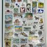 Collection. Green Lighthouse Stamp Stock book full of used stamps.  Over 600 stamps and a number of block. Good thematic of travel inc cars & animals Image 6