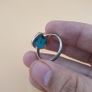Natural Arizona Turquoise Sterling Silver Ring Handcrafted Boho Small Finger Gemstone Jewelry Image 8