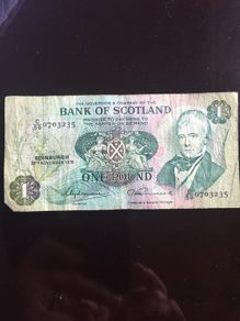 Bank of Scotland one pound note