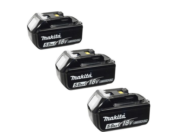 Makita BL1850 18V 5.0Ah LXT Lithium-Ion Battery (Pack of 3)