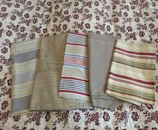 Bundle of Five Pieces of Coordinating Fabrics Suitable for Craft Projects