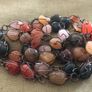 Natural Multi Coloured Wired Stone Necklace 40" Image 3