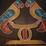 Good sized Vintage Framed String Art Two Love Birds Image 3
