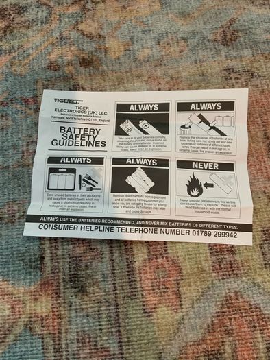 Vintage 1996 Deluxe Talkboy Original Instructions Manual Tiger Electronics