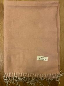 SKY cashmere blush pink scarf pashmina shawl