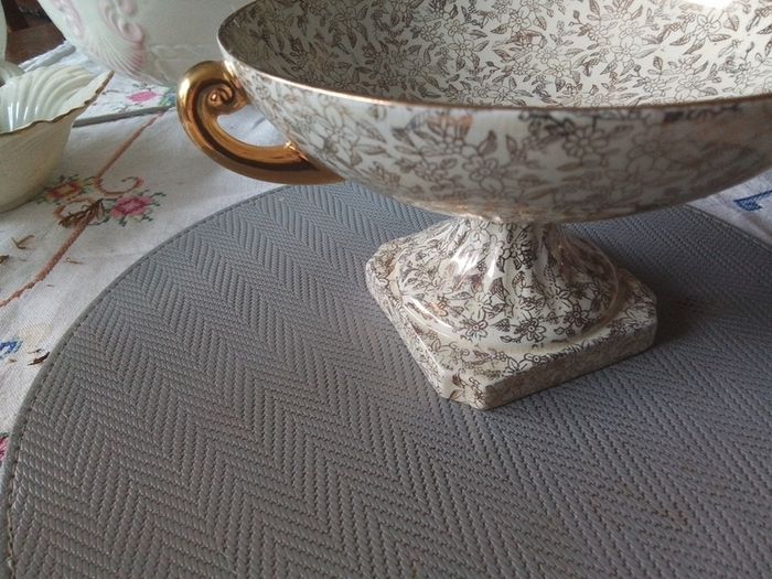 Antique Empire Ware Comporte Pedestal Bowl