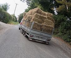 small square hay bales