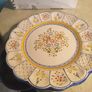 VTG Wall Hanging CONDE TALAVERA Pottery Plate 29 cm. Beautiful Blue Yellow Image 7