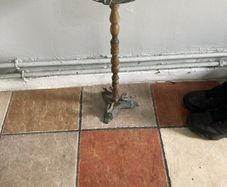 antique brass ashtray stand