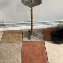 antique brass ashtray stand