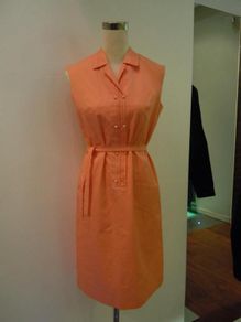Vintage 1960s Day Dress With Matching Belt Mod