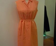 Vintage 1960s Day Dress With Matching Belt Mod