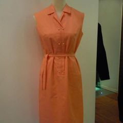 Vintage 1960s Day Dress With Matching Belt Mod