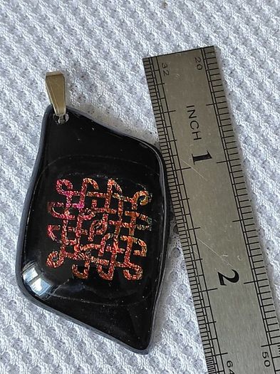 Dichoric glass pendant