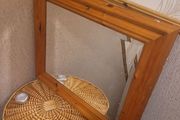 pine frame mirror