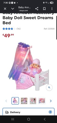 dolls cot