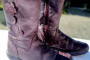 Gorgeous Full Leather Girls Boots Size UK 10