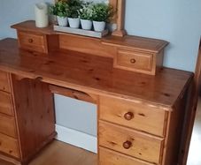 Dressing table and mirror