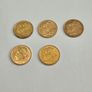 Selection Of 22ct Gold Half Sovereign Coins Image 2