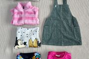 7 Items Essential Girl Clothes Bundles 3-4 Years Old 104cm