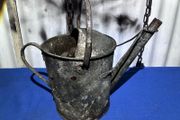 Vintage galvanised watering can