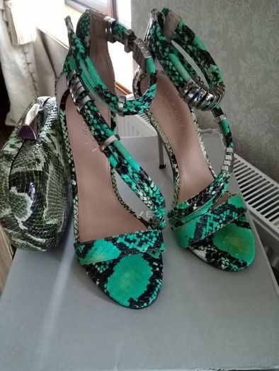 Carvela Heels and matching clutch Postage included