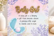Baby Girl Decorative Plaque  A Souvenir of a Baby Girl's