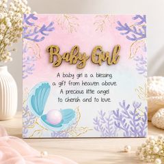 Baby Girl Decorative Plaque  A Souvenir of a Baby Girl's