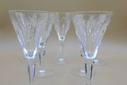 Set of 7 Waterford Crystal "Sheila" Sherry Glasses - 14cm - Signed