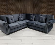 Olympia Ashwin Grey Scatter & Fullback Sofa